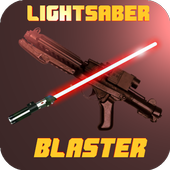 Lightsaber vs Blaster Wars (realistic animated) icon