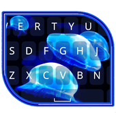 Keyboard Neon Blue Theme icon