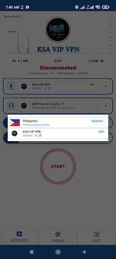KSA VIP VPN screenshot 1