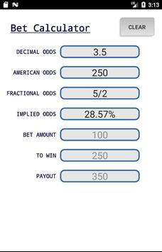 Bet calculator screenshot 3