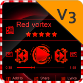 Red vortex PlayerPro Skin icon