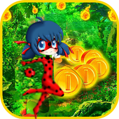 Running Ladybug The Hero Chibi icon