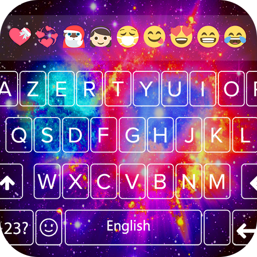 Galaxy Emoji keyboard Theme - Night Galaxy theme icon