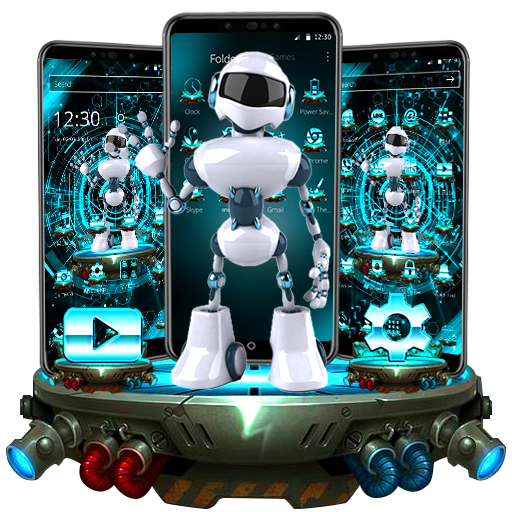 Blue Technology Robot Theme🤖 icon