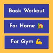 Back Workout at Home