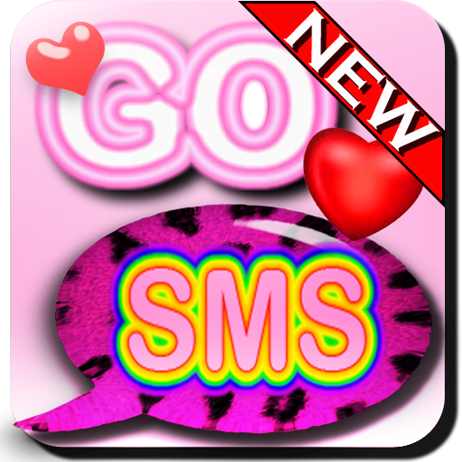 Pink Leopard theme 2for GO SMS icon