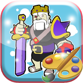 How to color clash of clans icon