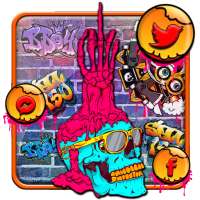 Skull HandTema Latar Hias ikon on 9Apps