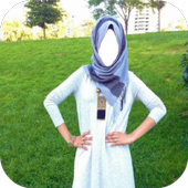 Hijab Lady Jeans Style Photo Frames icon