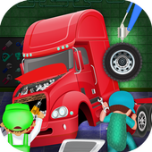 Trailer Truck Builder Factory: Mechanic Garage Sim icon