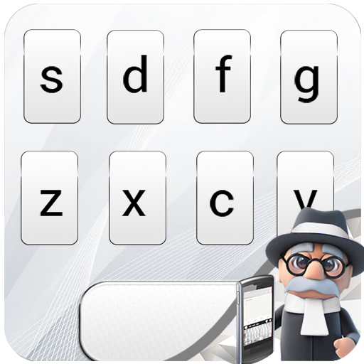 White Keyboard 2018: White Themed Emoji's Keypad icon