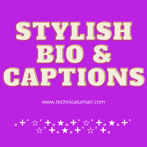 Stylish Bio &amp; Caption icon