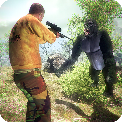 Gorilla Animals Hunting 3D Wild Apes Shooting 2018 icon
