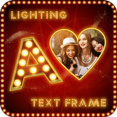 Lighting Text Photo Frames icon
