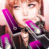 Black Pink Piano Tiles icon