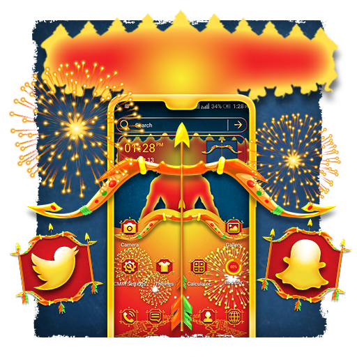 Dussehra Ravan Launcher Theme icon