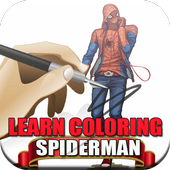Learn Coloring Spiderman icon