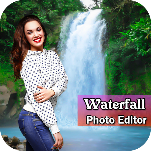 Waterfall Photo Frame : Cut Paste Editor icon