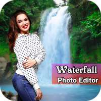 Waterfall Photo Frame : Cut Paste Editor