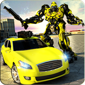 Robot Car Transform Street Fight Game icon