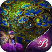 Neon Flower Photo Frame on 9Apps