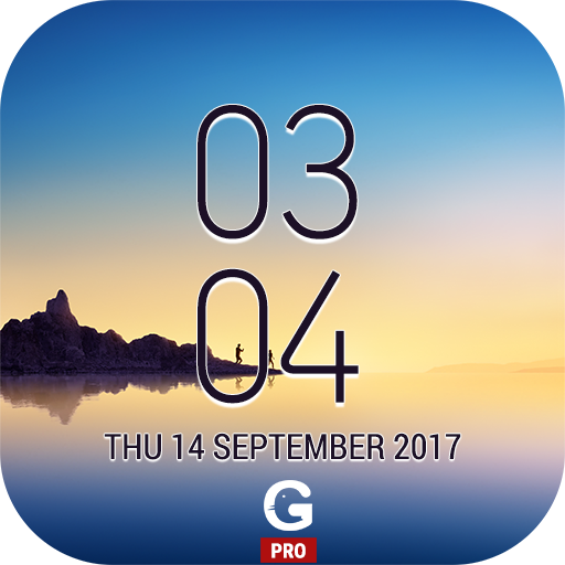 Galaxy Note8 Digital Clock Widget Pro icon
