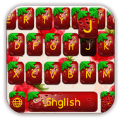 Realistic strawberry keyboard theme icon