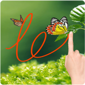 Gesture Lock screen and app lock theme butterfly icon