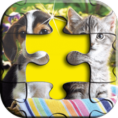 Beautiful Dogs and Cats Puzzle icon