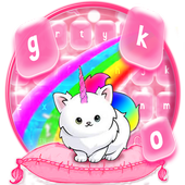 Kawai unicorn cat Keyboard Theme icon