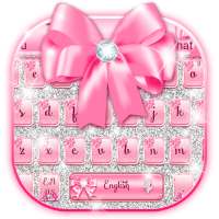 Pink Glitter Diamond Bow on 9Apps