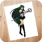 How to Draw Sailor Moon Easy Step By Step icon