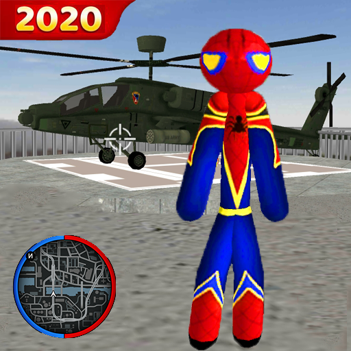 Stickman Rope Hero Spider Gangaster Crime icon