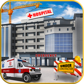 Hospital Building Construction Games City Builder icon