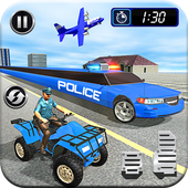 US Police Atv Quad Bike Limousine Car Transporter icon
