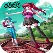 school anime lock screen icon