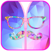 Wallpaper Hipster Zipper Lock icon