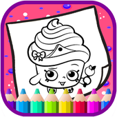 Art Games shopkins Coloring Page icon