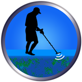 Metal detector with sound: sensor detector app icon