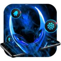 Blue Science Alien Tech Theme on 9Apps