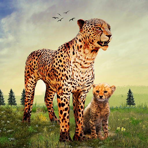 Cheetah Family Sim 3D Game icon