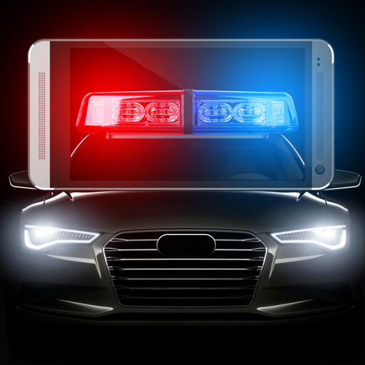 Siren police clignotant simulateur caméra sonore icon
