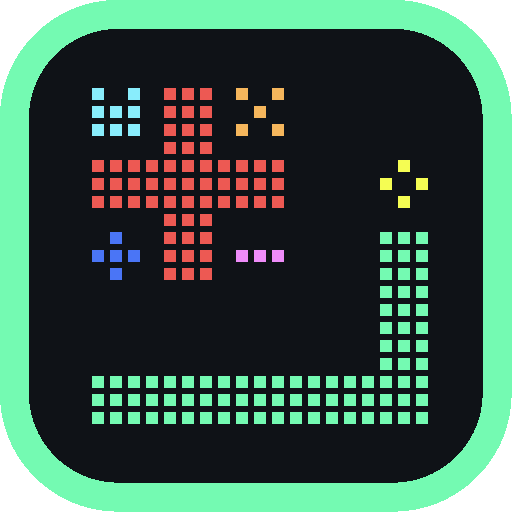 Retro Block Snake icon