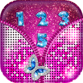 Glitter Theme Zip App Lock icon