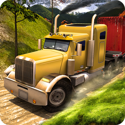 Log Transport Truck Driving icon