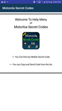 Secret Codes of Motorola screenshot 4