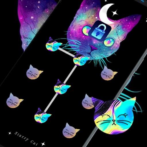 ikon Starry Cat - App Lock Master Theme
