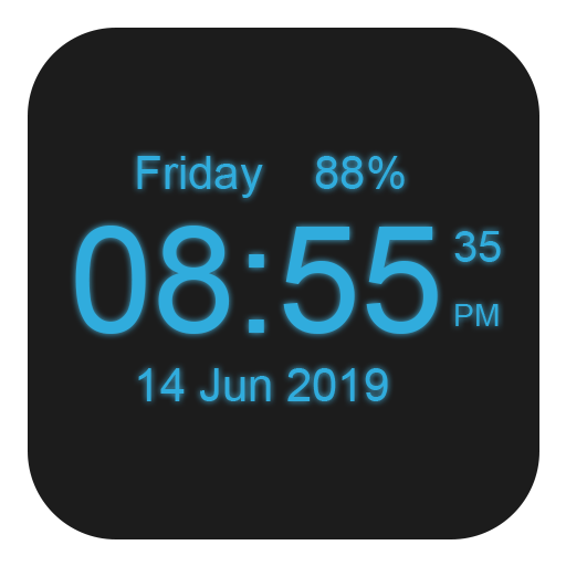 Digital Clock Live Wallpaper icon