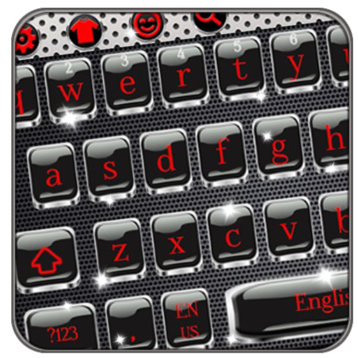 Red Metal Gun Keyboard icon