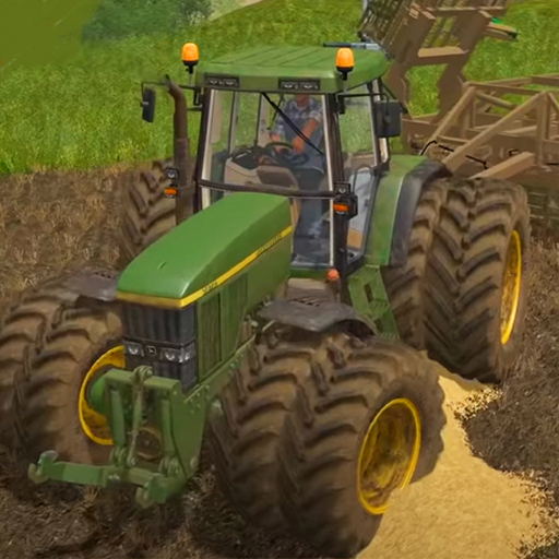 جرار الأعلاف الزراعة محاكاة 3D 2021 أيقونة